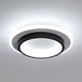 Goeco Plafondlamp - 23cm - Klein - 21W - LED - Ronde - Acryl - 2365lm - 6500K - Koel Wit