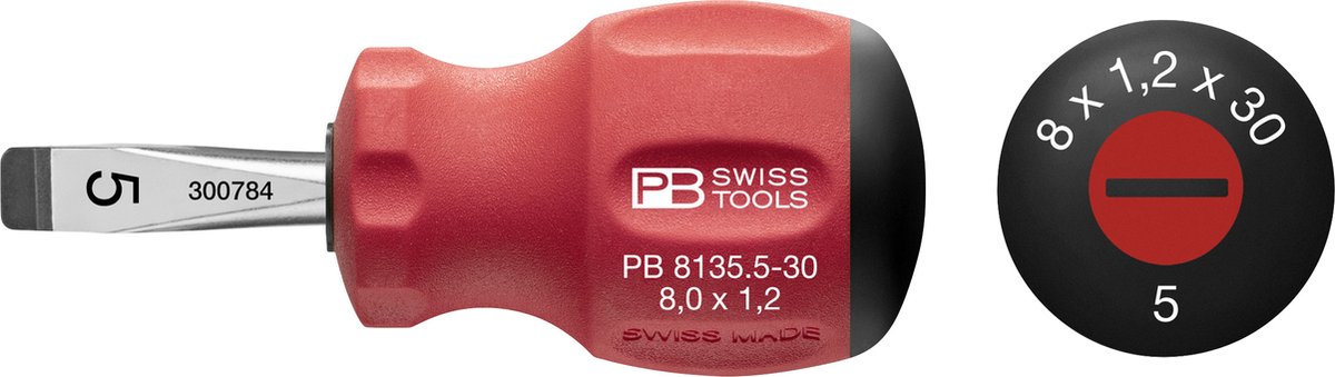 PB 8135.3-30 - Stubby - Schroevendraaier - Probleemloos werken