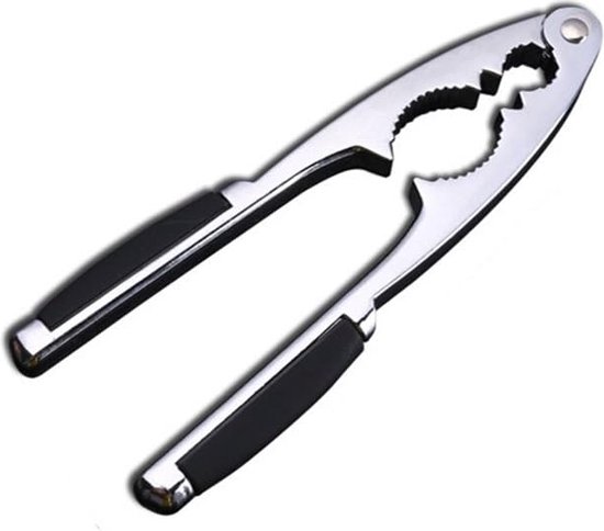 Casse-Noix En Aluminium Avec Manche Bois - 17 Cm - Pour Noix, Noisettes, Amandes - Multifonctionnel Et Léger