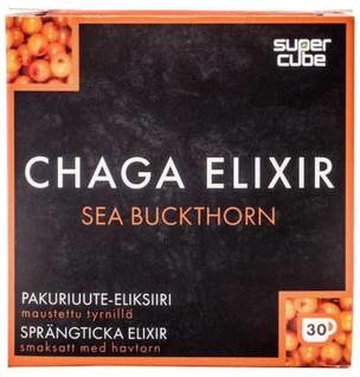 Goedkoopste Chaga Elixir Extract Duindoornbes / Sea Buckthorn - Super Cube