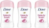 Dove Deodorant Stick Beauty Finish - 3 x 40 Gram