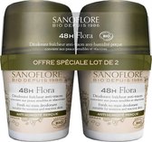 Sanoflore 48H Flora Roll-On Organic Set van 2 x 50 ml