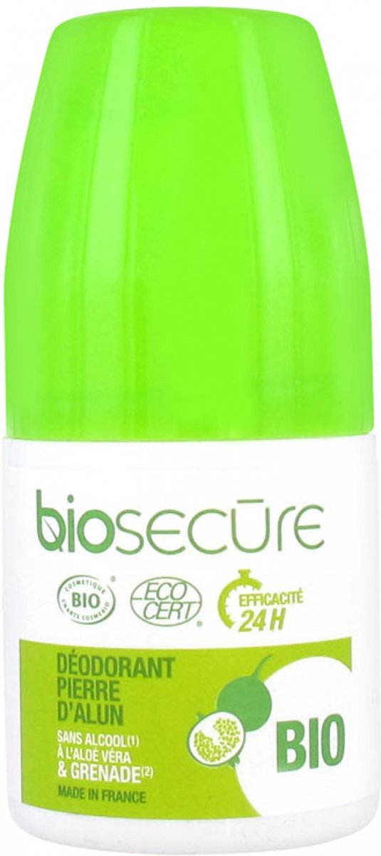 Biosecure Aluinsteen Deodorant Aloë Vera Granaatappel 50 ml