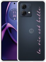 Cazy Hoesje geschikt voor Motorola Moto G84 5G La Vie Est Belle