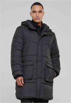 Urban Classics - Long Puffer Puffer winterjas - S - Zwart