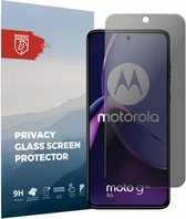 Rosso Privacy Screen Protector Geschikt voor de Motorola Moto G84 - 9H Gehard Glas - Case Friendly Tempered Glass - Eenvoudige Installatie