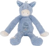 Happy Horse Ezel Denzell Knuffel 32cm - Blauw - Baby knuffel