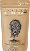 Wild crafted Lion’s Mane Extract | 30% polysachariden | Geen vullers | Superfood | Adoptogeen | Pruikzwam | elke capsule het equivalent van 6 g paddenstoel bevat | 60 caps