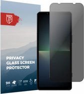 Rosso Privacy Screen Protector Geschikt voor de Sony Xperia 5 V - 9H Gehard Glas - Case Friendly Tempered Glass - Eenvoudige Installatie