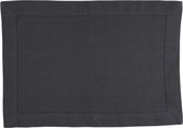 Linen & More - Placemats 'Indi' (35cm x 50cm, Set van 4, Black)