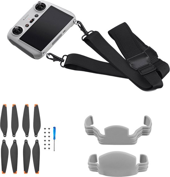Accessoires Set Geschikt Voor DJI Mini 3 Pro - Vervangende Propellers, Lanyard & Propellerhouder - Drone Onderdelen
