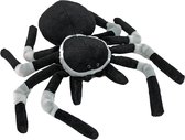 Knuffel Spin Spooky- pluche Spin- 27 cm- 8 poten- zwart/grijs- grote spider spin- eng en lief