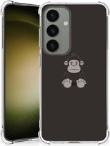 Smartphone hoesje Geschikt voor Samsung Galaxy S24 Hoesje Bumper met transparante rand Gorilla