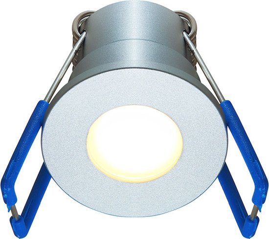 Ledisons Varese - Set met 12 zilveren LED-inbouwspots en afstandsbediening - dimbaar - 3 jaar garantie - 2700K (extra warm-wit) - 200 Lumen 3W - IP65