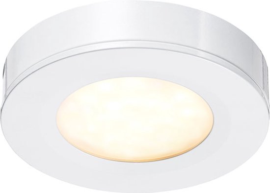 Ledisons Adria - witte LED-opbouwspot met afstandsbediening - dimbaar - 3 jaar garantie - 2700K (extra warm-wit) - 200 Lumen 3W - IP44