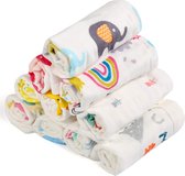 Mousseline washandjes babyhanddoeken wasgoed handdoeken natuurlijk biologisch katoen baby zachte pasgeboren baby handdoek en mousseline washandjes voor de gevoelige huid 10 stuks