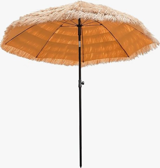 Tiki Parasol - 2M Hoog - 1.8M diameter - Tuin Paraplu - Rieten Parasol - Hawaii - Patio Parasol