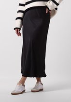 Notre-V Satin Long Skirt Rokken Dames - Zwart - Maat M
