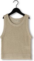 Like FLO Knitted Ajour Spencer Truien & Vesten Meisjes - Sweater - Hoodie - Vest- Taupe - Maat 164
