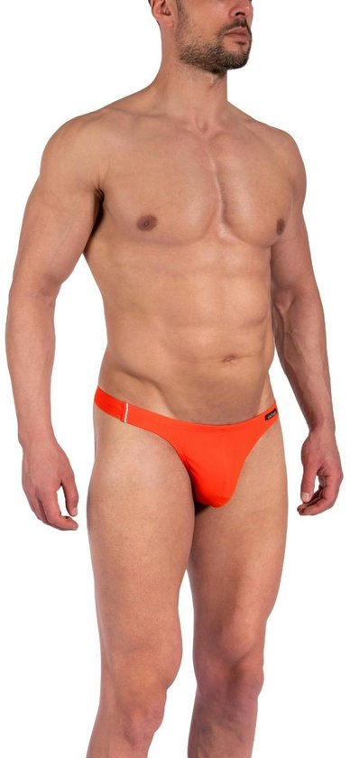 Olaf Benz Zwemstring - 2400 Orange - maat L (L) - Heren Volwassenen - Polyamide- 1-07823-2400-L