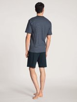 Calida Relax Streamline Pyjama korte broek - 479 Blue - maat S (S) - Heren Volwassenen - 100% katoen- 41167-479-S