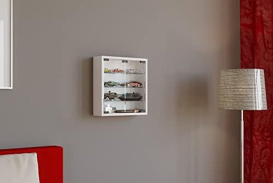 VDD Vitrine stehend hängend Wandvitrine - Schiebetüren - 95 x 18 x 12