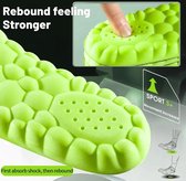 Optimaliseer uw Comfort met 4D Sport Binnenzolen - Superzachte Zool Pads voor Maximale Schokabsorptie - Verbeterde Ondersteuning en Stabiliteit voor Uw Voeten - Ideaal voor Sporters en Dagelijks Gebruik - Orthopedische Inzetstukken Maat 45-46