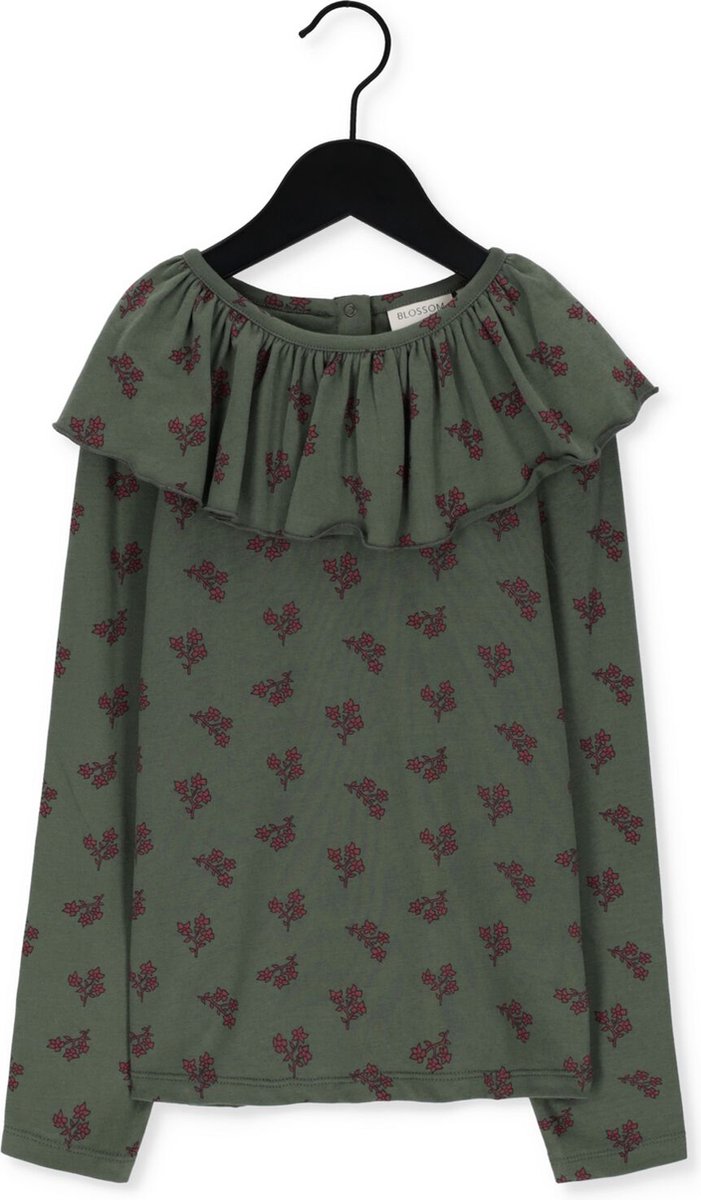 Blossom Kids Isabella Tops & T-shirts Meisjes - Shirt - Groen - Maat 104