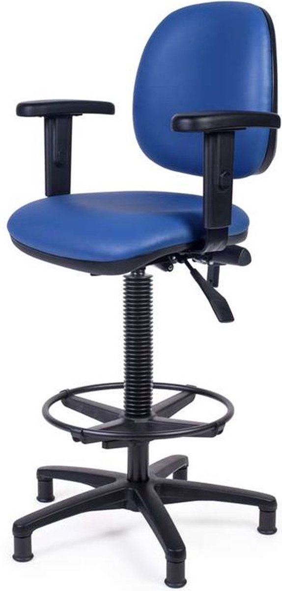 MTM blauwe verstelbare Stoel BJORT 260-NA zithoogte: 62 - 87 cm
