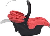 vidaXL Babyautostoel Veiligheidsgroep 1-2-3 - 42 x 65 x 57 cm - Rood/Zwart - Autostoeltje