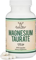 Double Wood Magnesium Tauraat - 210 vegan capsules - 500 mg - Taurate - supplement