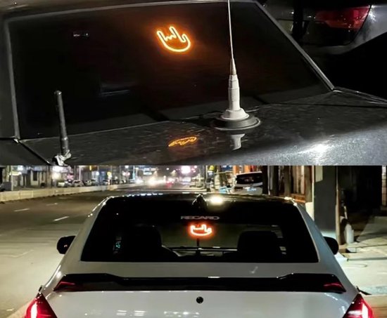 Lumière De Geste HASAIKA Pour Voiture - LED Avec Télécommande, Gadget Amusant Pour Conducteurs