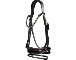 Hb Hoofdstel Hb Showtime Evalira Zwart-roze | Maat: Paard