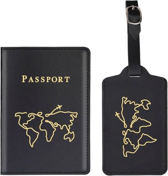 Kit voyage Mariés - Protège-passeports et étiquettes de bagage