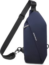 Lichte schoudertas met USB-oplaadpoort voor dames en heren, casual rugzak voor outdoor, reizen, werk, wandelen, hardlopen, indooractiviteiten, waterdicht polyester