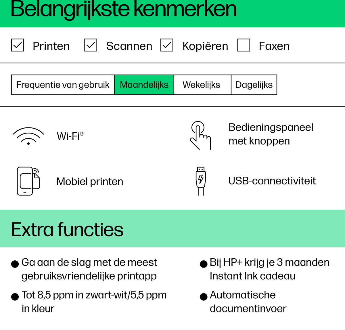 HP DeskJet 4220e - All-in-One Inkjetprinter - Geschikt voor Instant Ink - Cement — afbeelding 2