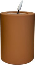 Deluxe Homeart Outdoor LED candle Caramel 7,5x10cm