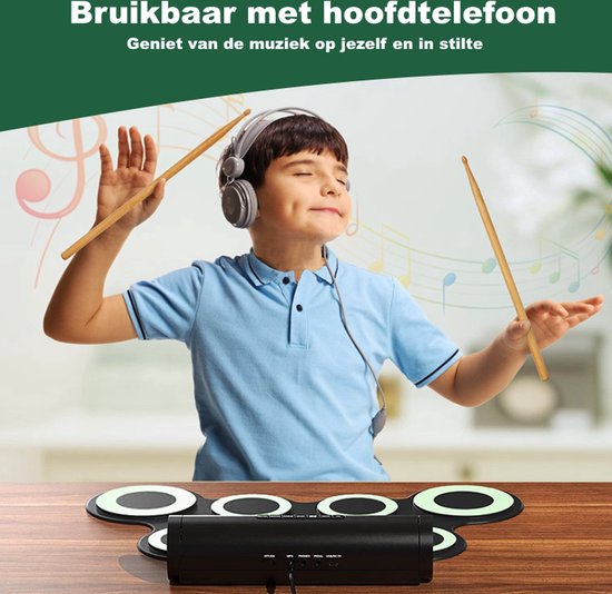 Elektrisch Drumstel Elektronisch Drumset Digitaal Drumstel Drumpad... bol