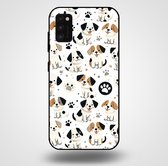 Smartphonica Telefoonhoesje voor Samsung Galaxy A41 met honden opdruk - TPU backcover case honden design / Back Cover geschikt voor Samsung Galaxy A41