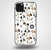 Smartphonica Telefoonhoesje voor iPhone 11 Pro Max met honden opdruk - TPU backcover case honden design / Back Cover geschikt voor Apple iPhone 11 Pro Max
