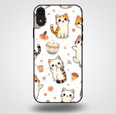 Smartphonica Telefoonhoesje voor iPhone Xr met katten opdruk - TPU backcover case katten design / Back Cover geschikt voor Apple iPhone XR