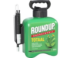 Roundup Totaal Onkruidvrij Kant en Klaar Spray incl. Drukspuit - 4 x 2,5L voor 100m2 - Onkruidverdelger - Onkruidverwijderaars zonder glyfosaat
