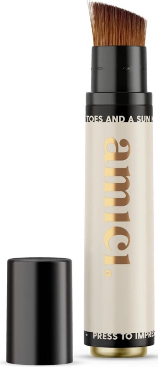 Goedkoopste Amici Hervulbare Zonnebrandkwast Beige Blizz - Zonnebrand kwast - Hervulbare Zonnebrandcrème Applicator - zonnebrand - zonnebrandcrème - klikpen - handsfree sunscreen - Zonnebrandcrème Applicator – Hygiënisch Smeren - zomer must have - Beauty Brush