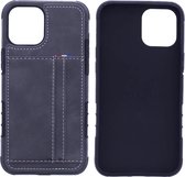 Backcover hoesje Geschikt voor: Apple iPhone 12 Mini hoesje - Case - 2 Ruimte voor pasjes - Grijs