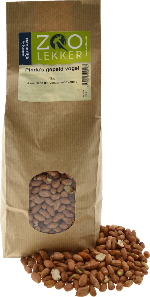 Zoolekker Pinda's gepeld vogel 1kg