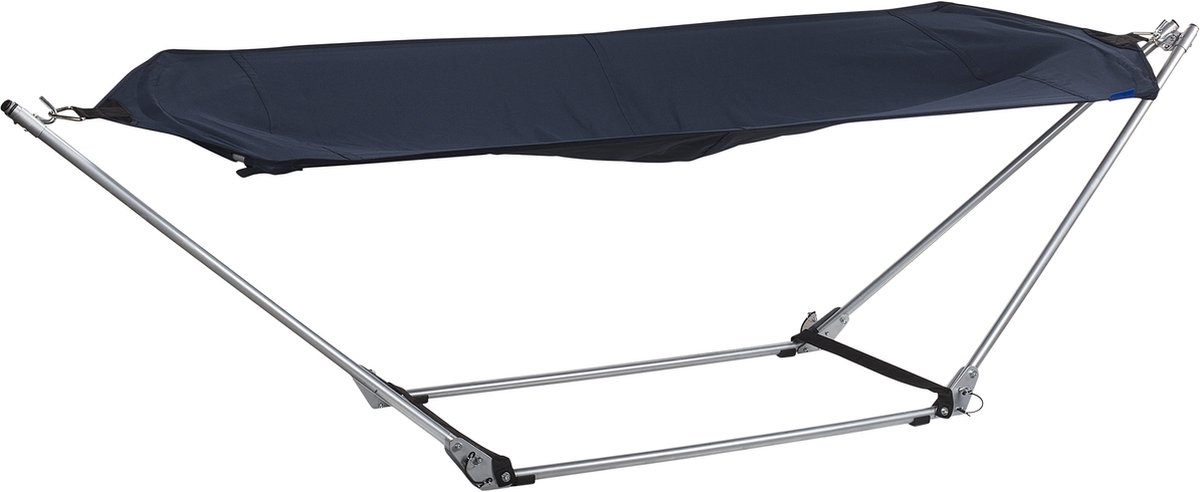 Bol.com Campart Hangmat met Standaard BE-0640 - Opvouwbaar en lichtgewicht - Stalen Frame - Draagvermogen 150 kilo - inclusief O... aanbieding