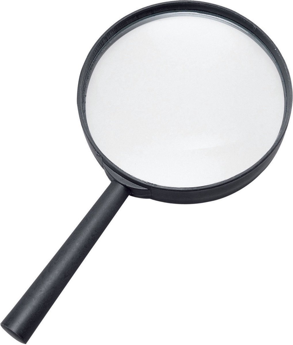 Rubies Detective vergrootglas - zwart - kunststof - 18 cm - Carnaval accessoires