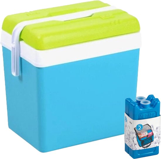 DULA Koelelementen voor koelbox - blauw - 40 stuks - 400 gram - 16x9x3,2cm DULA Koelelementen voor koelbox - blauw - 40 stuks - 400 gram - 16x9x3,2cm