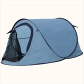 HIXA Tente Pop-Up - 1 Personne - Blauw - 220x120x95cm - Camping