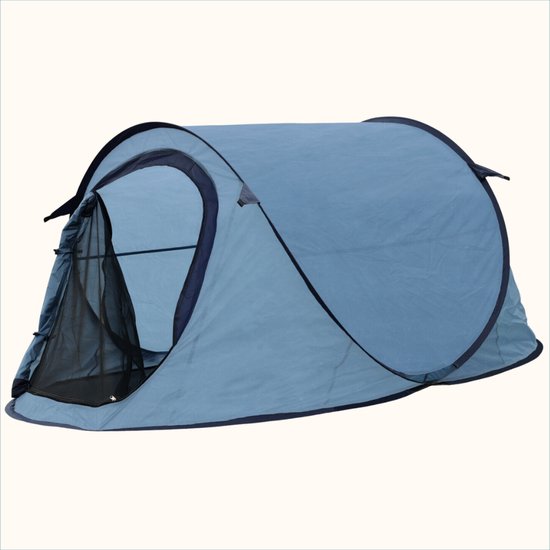 HIXA Pop-Up Tent - 1 Persoons - Blauw - 220x120x95cm - Kamperen - HIXA